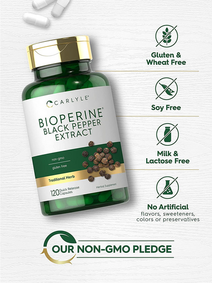 Carlyle Nutritionals Bioperine 10mg | 120 Capsules