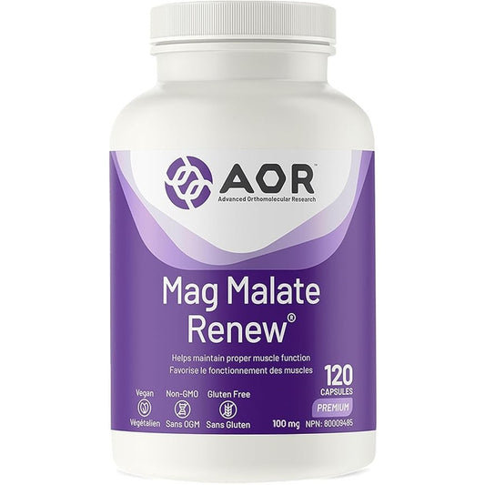 AOR Mag Malate Renew – Advanced Muscle & Energy Support (120 Capsules)