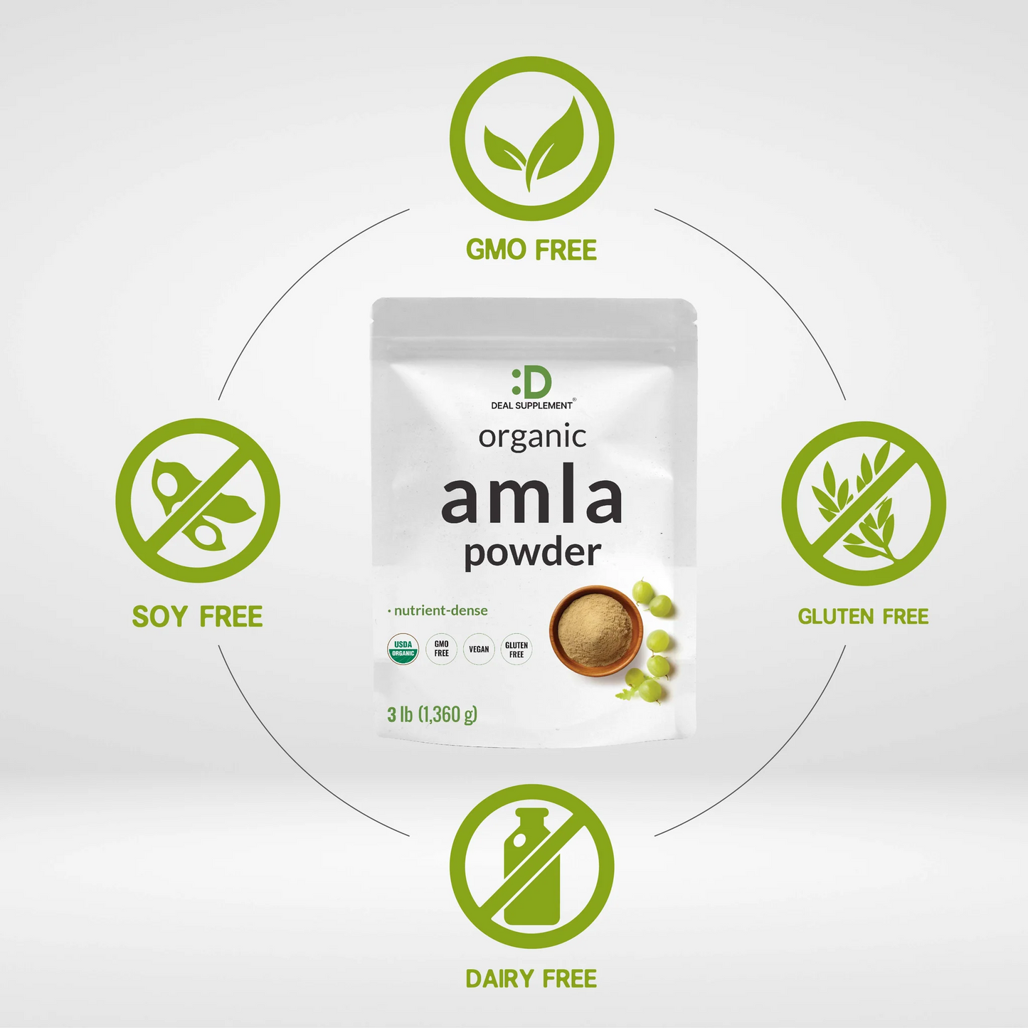 Deal Supplement Organic Indian Amla Powder, 3lbs