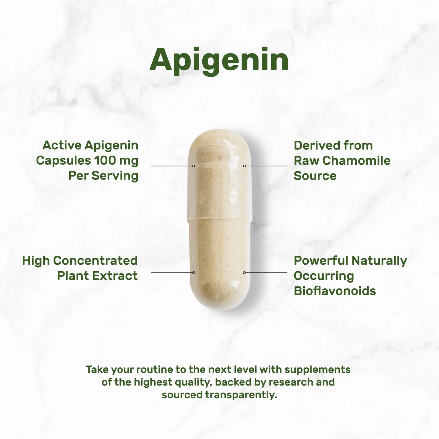 Deal Supplement Apigenin, 100mg Per Serving, 240 Capsules