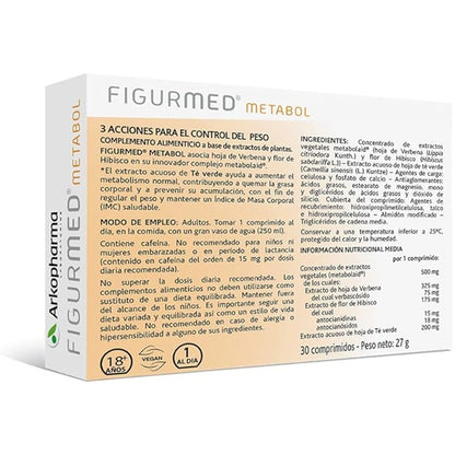 Arkopharma Figurmed Metabol – 3-Step Formula for Metabolism & Fat Management