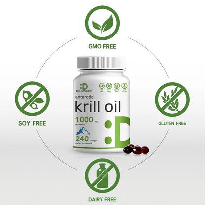Deal Supplement Antarctic Krill Oil, 1,000mg Per Serving, 240 Softgels