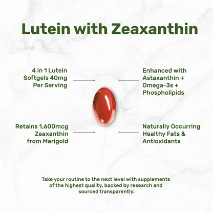 Deal Supplement Lutein and Zeaxanthin , 40mg Per Serving, 300 Softgels
