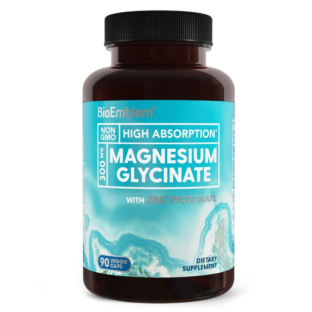 BioEmblem High Absorption Magnesium Glycinate with Zinc - 300mg