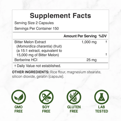 Deal Supplement Bitter Melon 15,000mg Per Serving | 300 Capsules