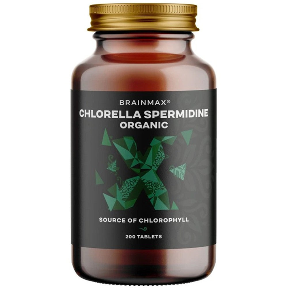 BrainMax® Chlorella Spermidine Organic - Cellular Vitality & Chlorophyll Support