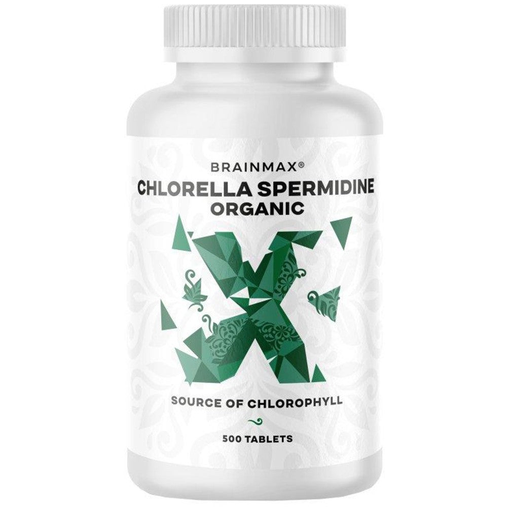 BrainMax® Chlorella Spermidine Organic - Cellular Vitality & Chlorophyll Support
