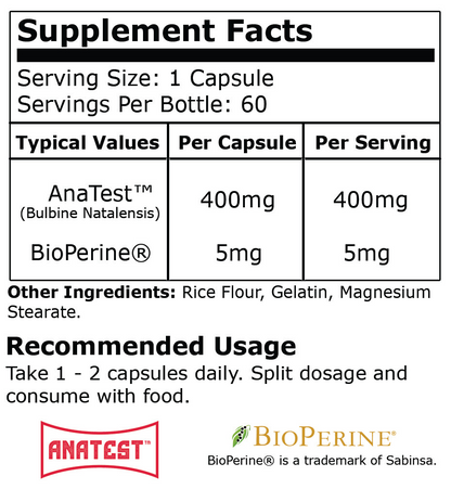 Black Mamba Bulbine - Natural Muscle Builder 60 Caps