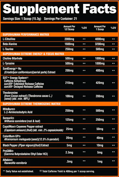 Alpha Lion Super Human Burn Extreme 340g