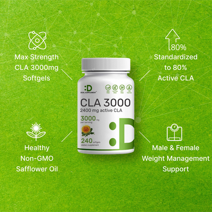 Deal Supplement CLA 3000mg, 240 Softgels