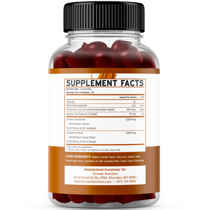 Dorado Nutrition Ceylon Cinnamon 60 Gummies