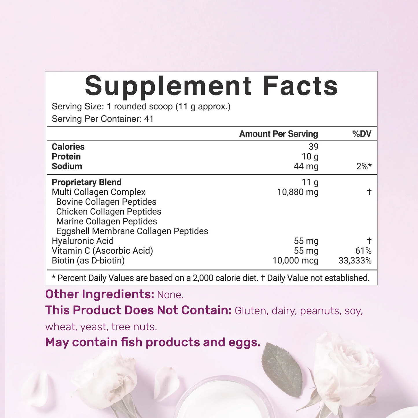 Deal Supplement Multi Collagen Protein Powder , 1Lb