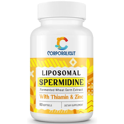 Corporalight Liposomal Spermidine Softgels – Premium Wheat Germ & Zinc Formula (60 Count)