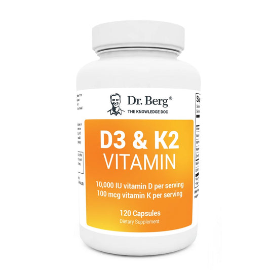 Supports immune health and bone strength with 10,000 IU of Vitamin D3 and 100 mcg of Vitamin K2 per serving. Non-GMO, high-quality dietary supplement.