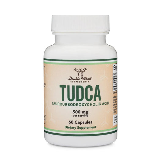 Double Wood Supplements TUDCA – Liver & Digestive Support | 500mg Per Serving | 60 Capsules