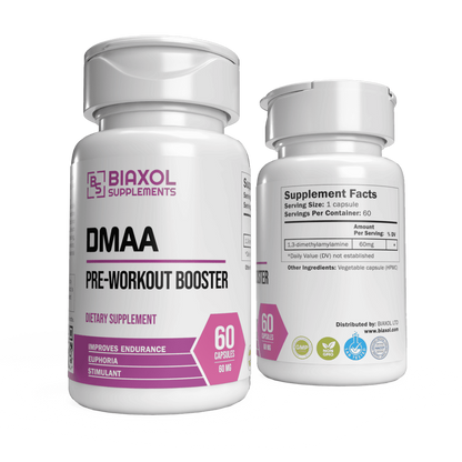 Biaxol Supplements Dmaa Pre-Workout Booster 60 Caps