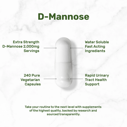 Deal Supplement D Mannose 2000mg 240 Veggie Capsules