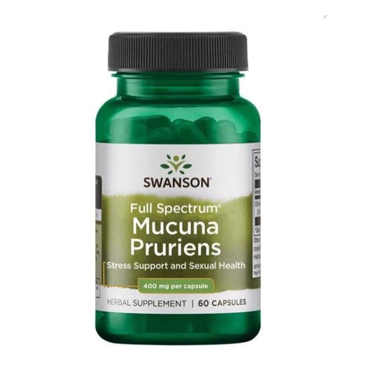 Swanson Mucuna Pruriens – Standardized Herbal Supplement for Sexual Health & Well-Being | 200 Capsules