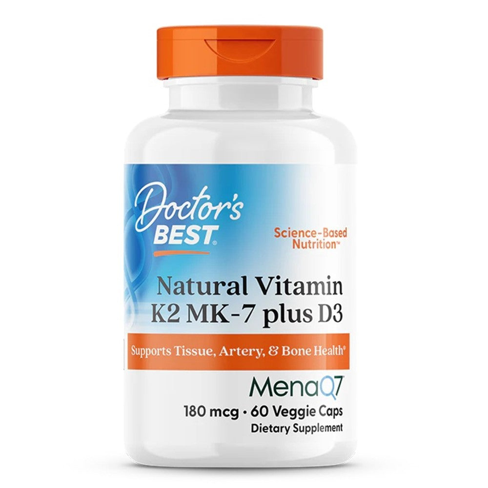 Doctor's Best Natural Vitamin K2 Mk-7 Plus D3 MenaQ7