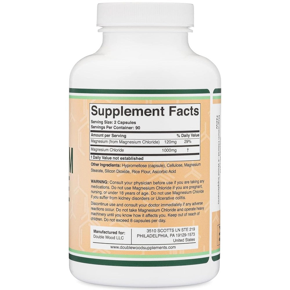 Double Wood Magnesium Chloride 1000mg – High Absorption Supplement