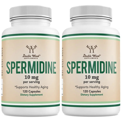 Double Wood® Spermidine 10mg – Cellular Health & Longevity Support