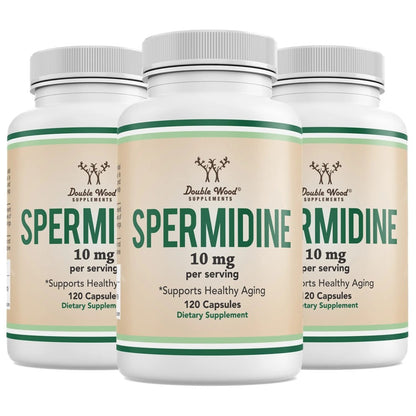 Double Wood® Spermidine 10mg – Cellular Health & Longevity Support