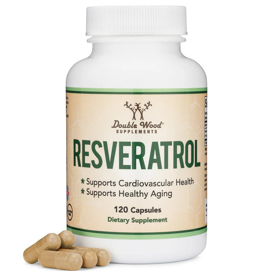 Double Wood Supplements Resveratrol Extract 120 Capsules