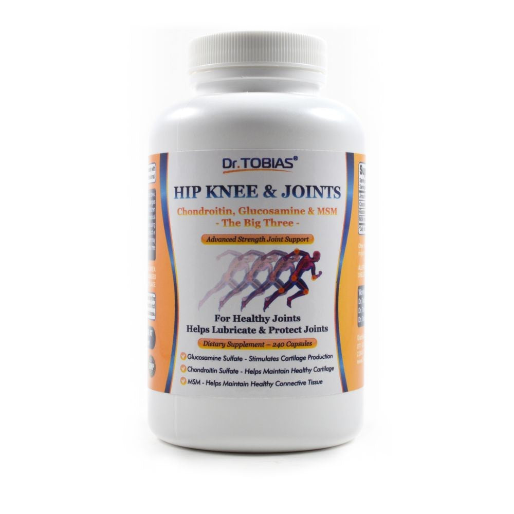 Dr. Tobias Hip, Knee & Joint Support – Glucosamine, Chondroitin & MSM for Joint Health & Mobility