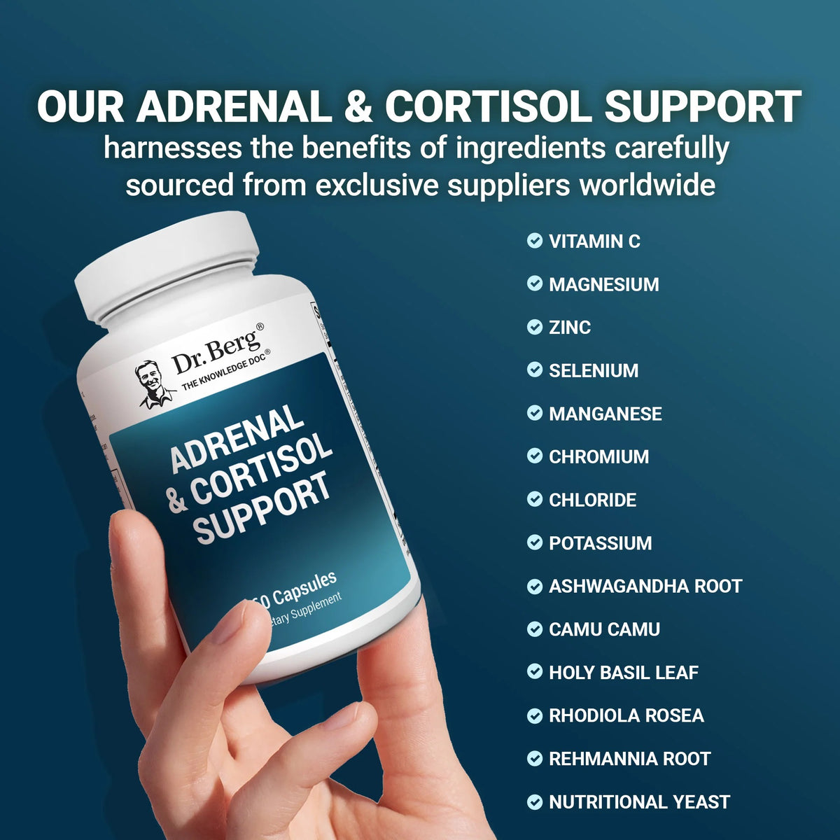Dr. Berg Adrenal & Cortisol 60 Capsules