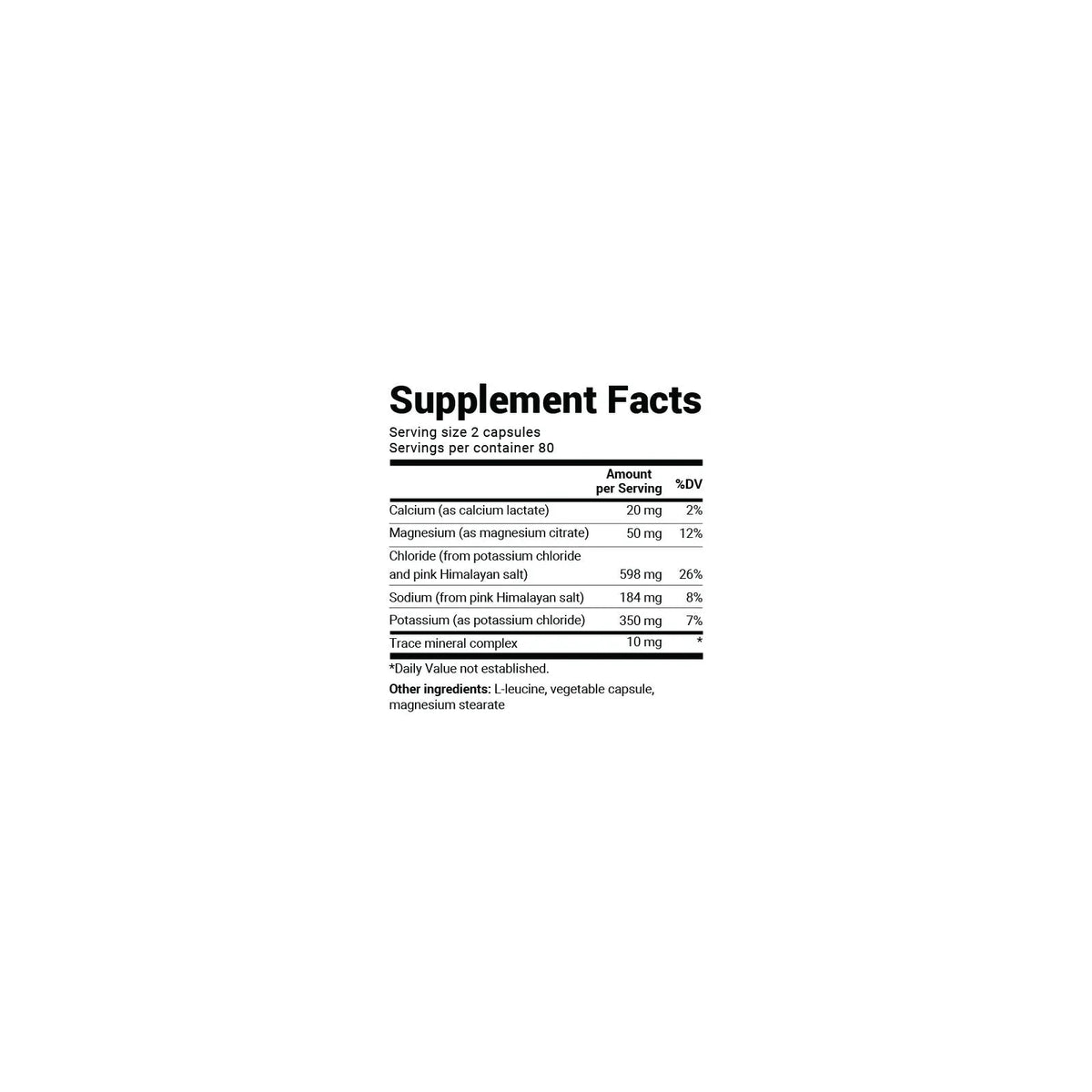 Dr. Berg Electrolyte 160 Capsules