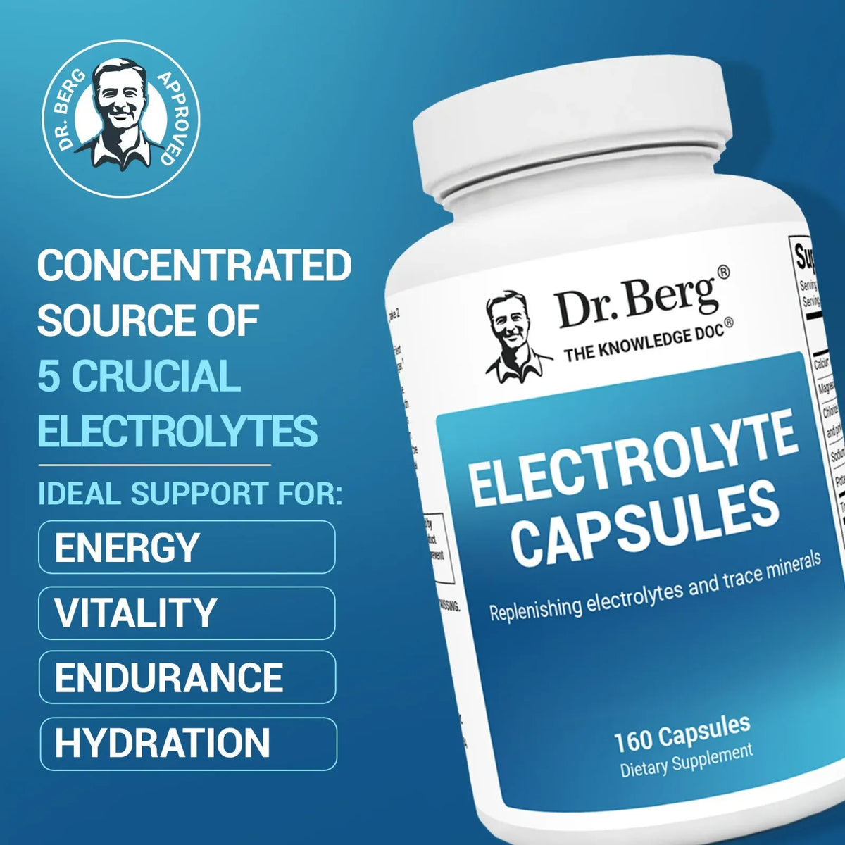 Dr. Berg Electrolyte 160 Capsules