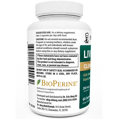 Dr. Berg Liver Cleanse & Detox Support – 60 Capsules