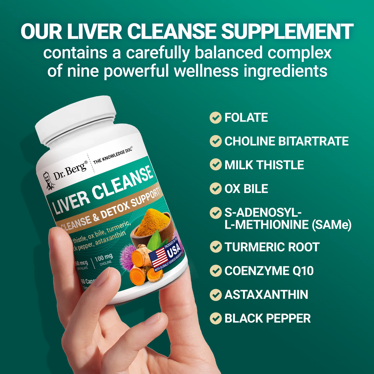Dr. Berg Liver Cleanse & Detox Support – 60 Capsules