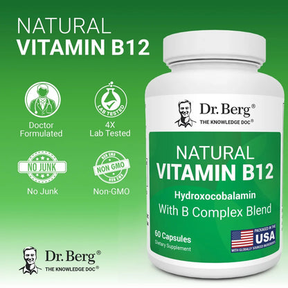 Dr. Berg Natural Vitamin B12 60 Caps