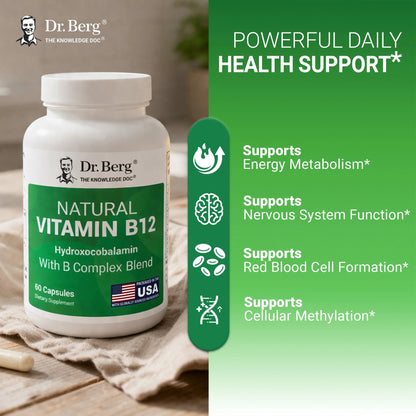 Dr. Berg Natural Vitamin B12 60 Caps