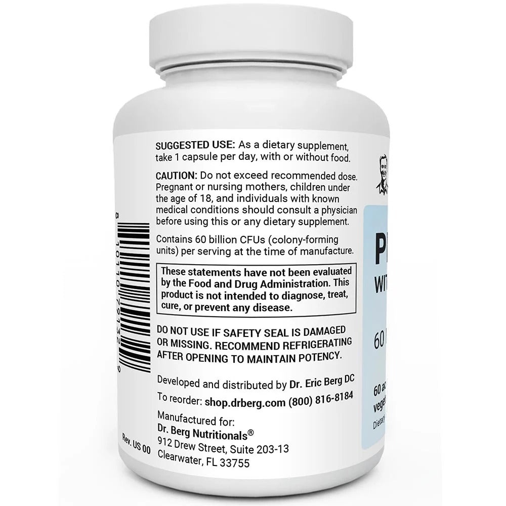 Dr. Berg Probiotic Supplement (60 Billion Cf Us) 30 Caps