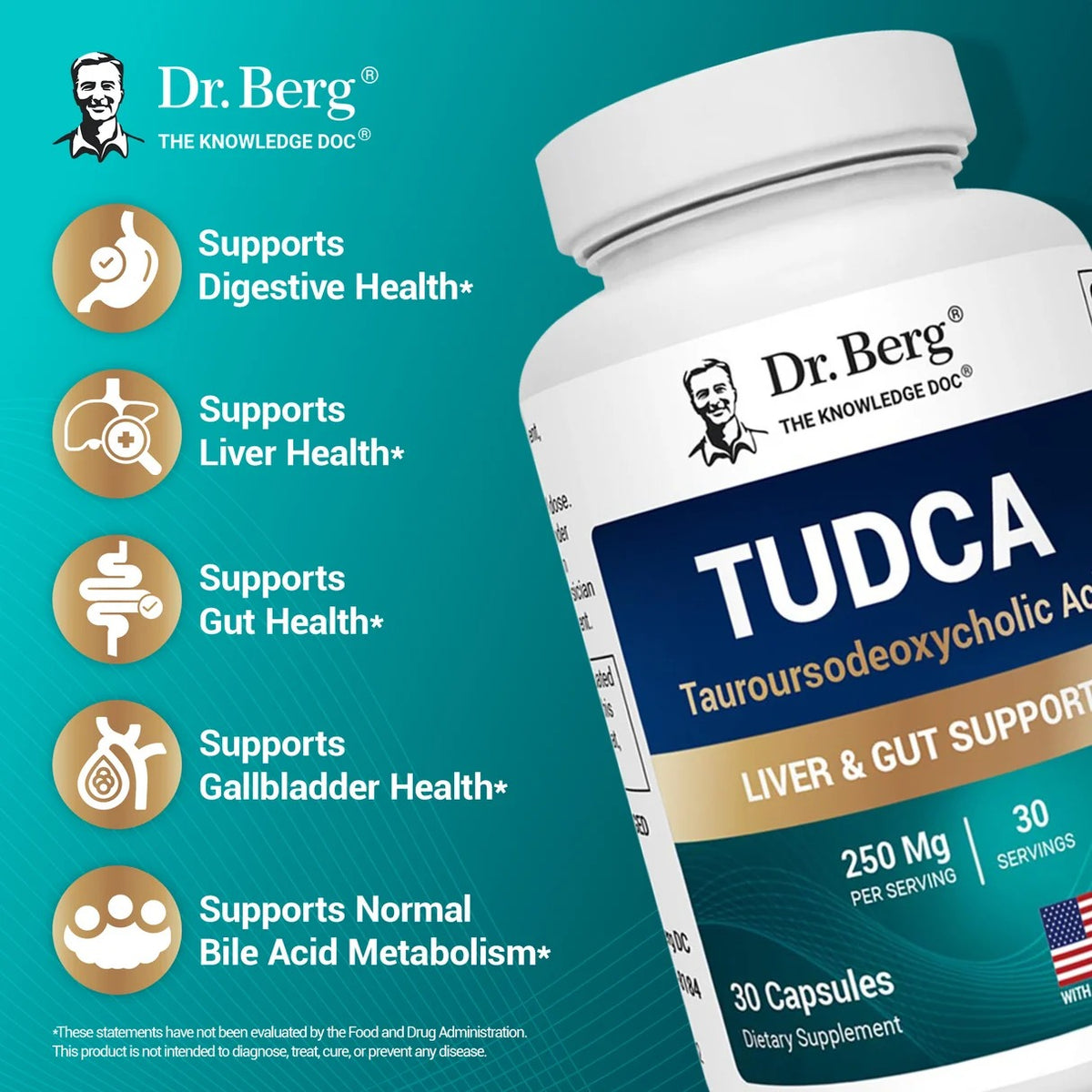 Dr. Berg Tudca Supplement 30 Caps