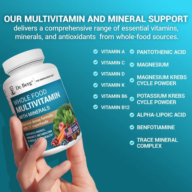 Dr. Berg Whole Food Multivitamin with Minerals 60 Caps
