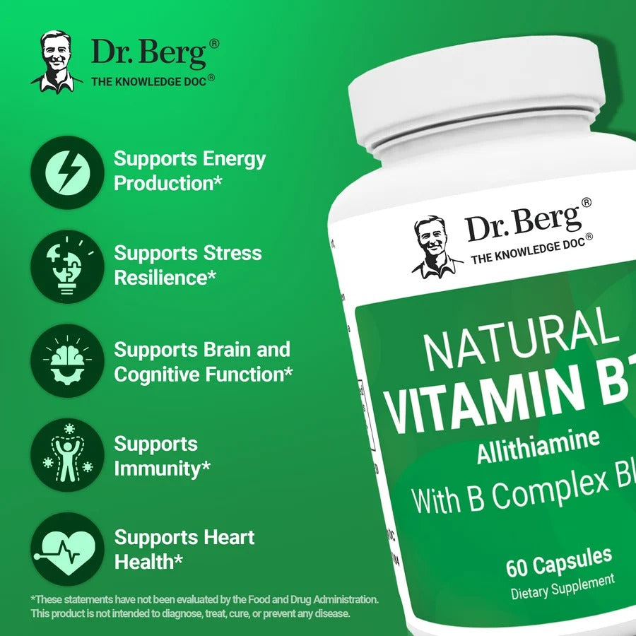 Dr Berg Natural Vitamin B1+ 60 Caps