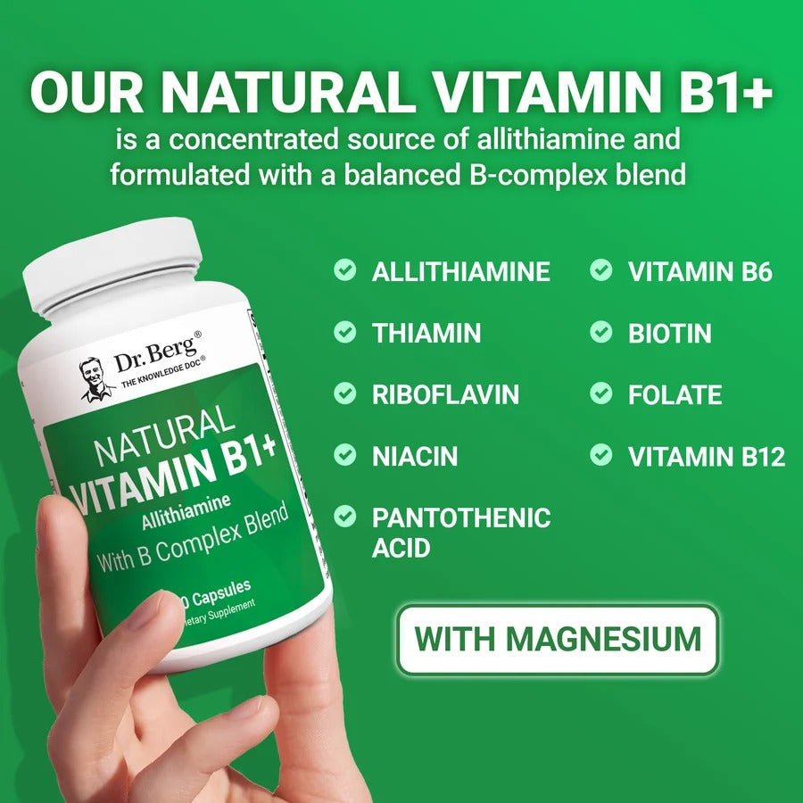 Dr Berg Natural Vitamin B1+ 60 Caps