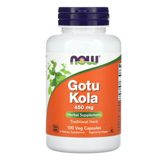 Gotu Kola 450mg – Traditional Herbal Supplement for Brain & Circulatory Health | 100 Veg Capsules