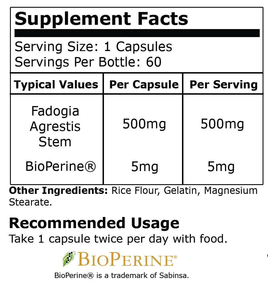 Black Mamba Fadogia Agrestis - New and Improved 60 Caps