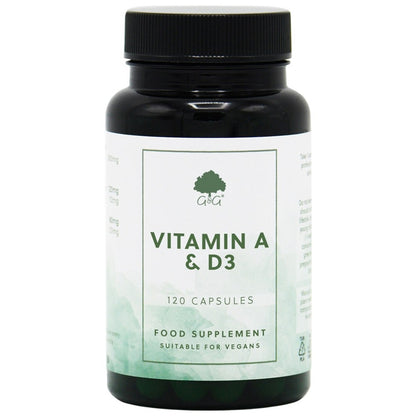 G&G Vitamin A & D3 (120 Vegan Capsules) - Premium Supplement for Daily Wellness