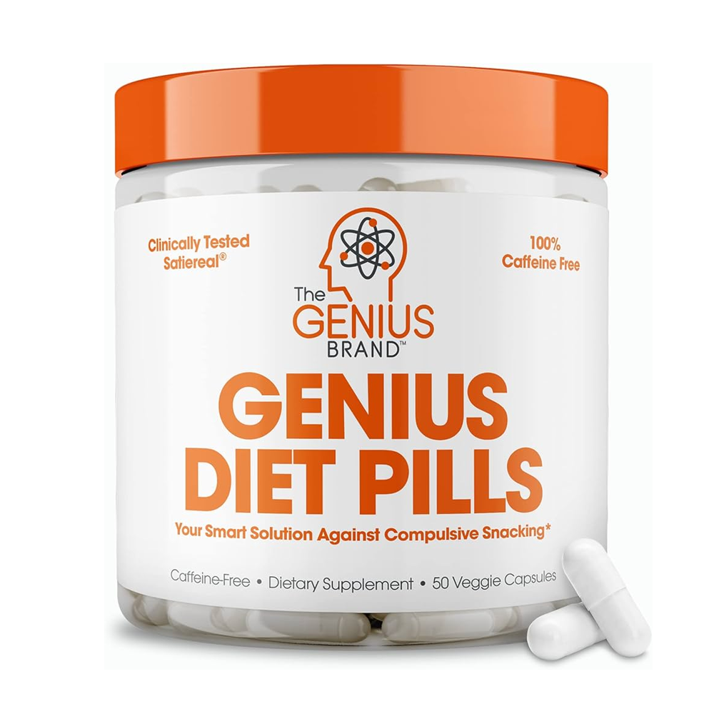 Genius Diet Pills – Clinically Tested Satiereal Saffron for Appetite & Weight Management | 60 Veggie Capsules