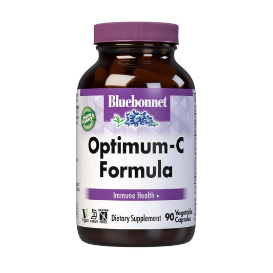 Bluebonnet Optimum-C Formula – Immune Health Support | Gluten-Free, Non-GMO, 90 Vegetable Capsules