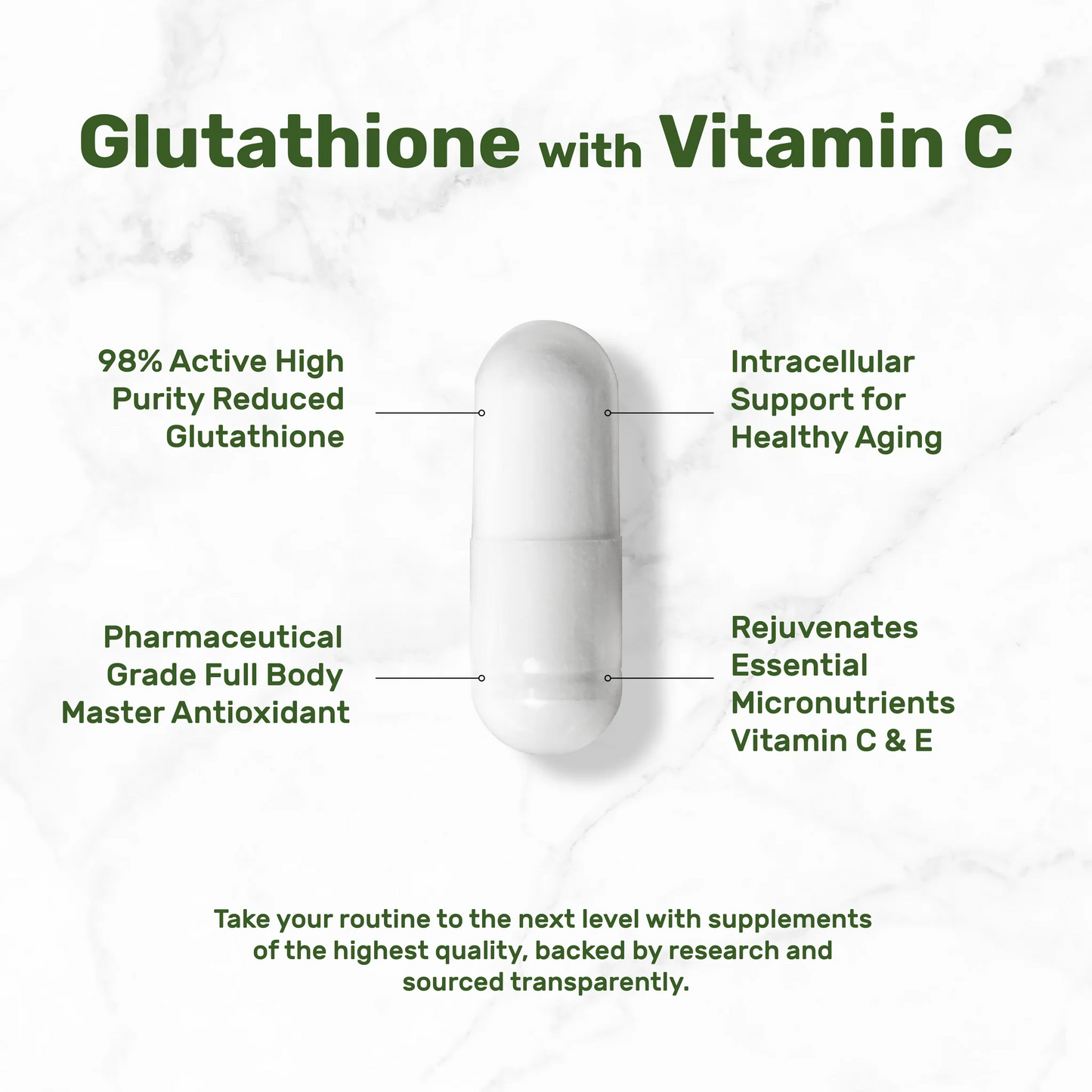 Deal Supplement Glutathione Supplement 1,000mg Per Serving | 120 Capsules