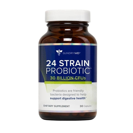 Gundry MD 24-Strain Probiotic - 30 Billion CFUs for Digestive Health Support