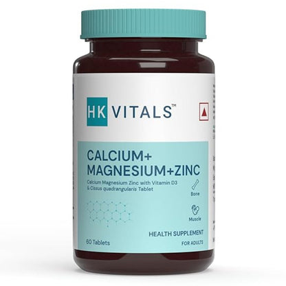 HK Vitals Calcium + Magnesium + Zinc with Vitamin D3 & Cissus 60 Tablets
