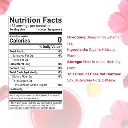 Deal Supplement Dried Organic Hibiscus Flowers, 2 Pounds