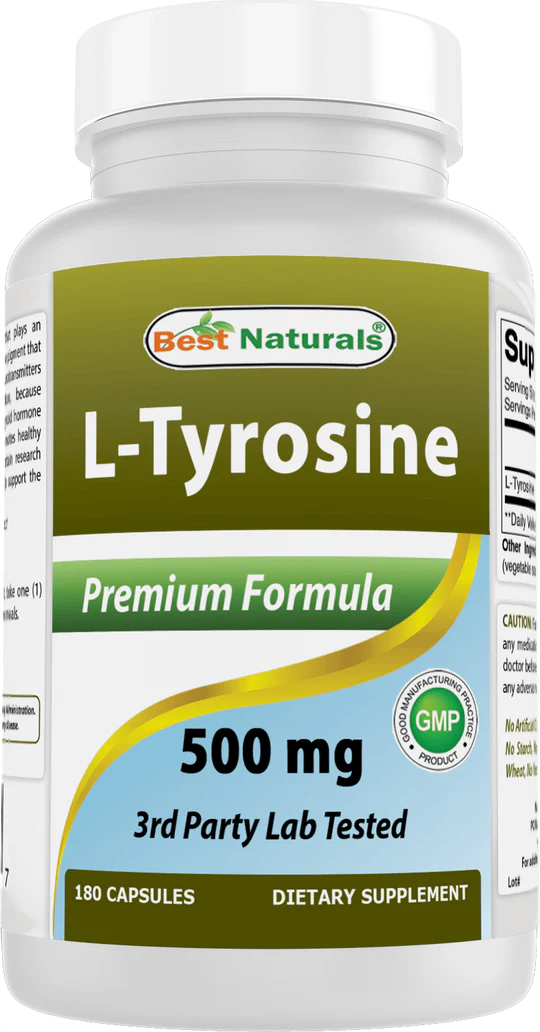 Best Naturals L-Tyrosine 500 mg 90 Capsules